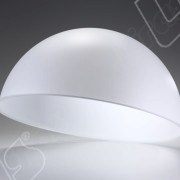 Semisfere e calotte in metacrilato colore opale