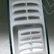 Lunotto posteriore Ferrari F40 e F50 termoformato in policarbonato trattato antigraffio.