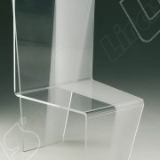 Sedia in metacrilato sabbiato