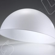 Semisfere e calotte in metacrilato colore opale