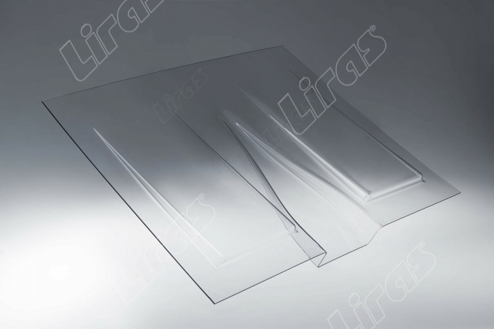 Copri motore in policarbonato con trattamento antigraffio